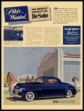 1941 DeSoto Automobile - Pilots Wanted Metal Sign: 12x16