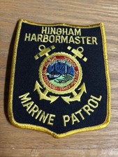 Hingham Massachusetts Harbor master Marine Patrol Patch Historical Memoribilia picture