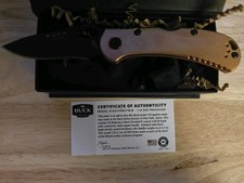 January 2021 Buck Knive BOTM Model 722 Spitfire Knife - SOLID COPPER - BNIB picture