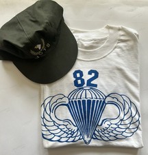 Vintage 2004 D-Day 60th Anniversary 82nd T-Shirt & 101st NUTS Cap Set NWOT picture