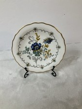 Royal Grafton Fragrance Fine Bone China Pin Dish Trinket Blue Floral picture