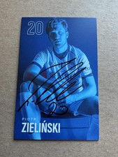 Piotr Zielinski, Poland 🇵🇱 SSC Napoli 2023/24 hand signed picture
