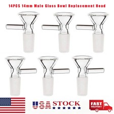 14PACK 14MM Male Glass Bowl For Water Tobacco Pipe Bong Replacement Head-US SHIP picture