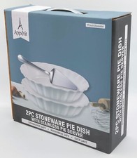 Appetit 2 Pc Stoneware Pie Dish 11