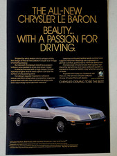1987 Chrysler LeBaron Print Ad All New Beauty picture