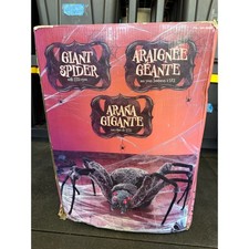 Giant 4.5ft Halloween Spider Decor Prop LED Light Up Eyes 2015 Rare Huge Costco picture