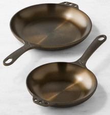 Smithey Seasoned Cast Iron Chef Skillet, Set of 2 picture