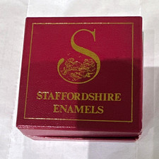 Staffordshire Enamels Orient Express Hinged Trinket Box w/ Box & Brochure picture