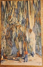 King's Palace Carlsbad Caverns NM Postcard PC 1920s Curteich Unused New Mexico picture