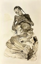Mummy Man Body Post Mortem 1950s RPPC Photo Postcard COPY picture