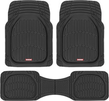 Flextough Floor Mats for Cars, Black Deep Dish All-Weather Car Mats, Waterproof picture