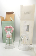 Vintage 1992 1994 Lot of 2 Avon crystal bells with original boxes unused picture