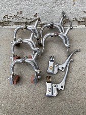 Five (5) Various Schwinn Approved Brake Calipers 1960’s Weinmann, 2 Levers picture