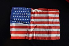Antique 1908-1912 Silk 46 Star Flag Excellent Condition 11 1/2
