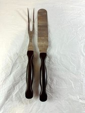Vintage Cutco Carving Set No.1027 Serving Fork No.1028 Spatula Pair picture