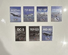 American Airlines American 100 Year anniversary Aircraft Highlights 7-Card Lot  picture