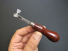 Vtg “C.S. OSBORNE” Saddle Maker/Cobbler Leather Stitching Groover Antique Tool picture