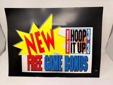NOS Atari Hoop It Up NEW FREE GAME BONUS Promo Topper picture