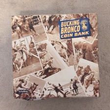 Vintage Schylling Rodeo Champions Bucking Bronco Coin Bank NIOB picture