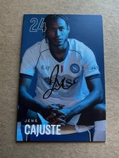 Jens Cajuste, Sweden 🇸🇪 SSC Napoli 2023/24 hand signed picture