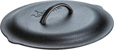 Lodge 12 Inch Cast Iron Lid. Classic 12-Inch Cover 12 Inch, Black picture