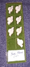 Rare Vintage Lenox Tiara Fine China Place Card Holders Set of 7 W/ Box See Desc. picture