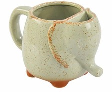 HOME-X ELEPHANT MUG WITH TEA BAG HOLDER - 16 Oz CERAMIC ELEPHANT TEA CUP picture