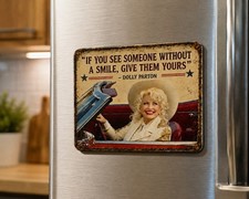 Dolly Parton Retro Funny Fridge Sarcastic Magnet Vintage Kitchen Humor Gift Idea picture