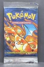 pokemon base set 1st Edition Booster German Glurak Charizard Artwork CIB Light picture