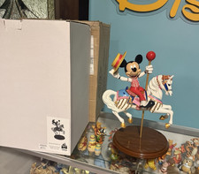 DISNEY MICKEY AND JINGLES MEDIUM FIGURE CARROUSEL HORSE NO LONGER MADE With Box picture