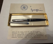 President Lyndon B Johnson Pen used to sign Bill S. 596 with Presentation Box picture
