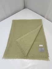 Yves Delorme 100% Mohair Blanket Chartreuse Green Paris France 140x170 cm picture