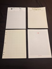 Letterhead 20 Sheets Of MULTI GRAPH (2) 1980s Vintage Stationery Unused Lot picture