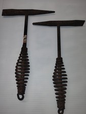TWO Vintage Welder's Chipping Slag Hammer Welding Chipper Blacksmith picture
