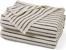 Jacquotha Striped Bath Towels 2-Pack, 27x55