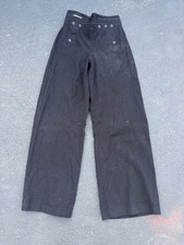 Vintage US Navy Wool Sailor Pants Trousers WW II Original 26-28” waist inseam 31 picture