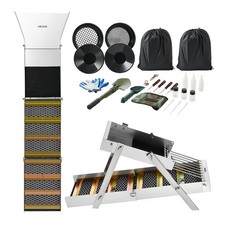 VEVOR Highbanker Gold Panning Kit Folding High Banker Gold Sluice Box 50