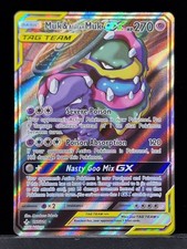 Pokémon TCG Muk & Alolan Muk GX - 197/214 Unbroken Bonds - Full Art Alt Art NM picture