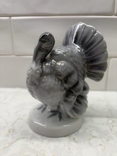 Vtg Gerold Porzellan Bavaria Gray Turkey #6758B W Germany 5” picture