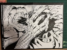 Original Comic Art Black-and-White Inked Interior Page USAssassin volume four picture