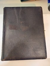 1880s Victorian Leather Cabinet Card Album W/44 Photos-Full-Many Children & Toys picture