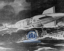 CRASH OF USS MACON PACIFIC OCEAN 1935 8X10 PHOTO picture