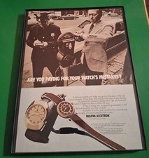 Bulova Accutron Watch Vintage Framed Print Ad 1973 8.5x11   picture