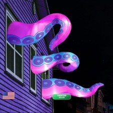 Joiedomi 3 Pcs Halloween Octopus Tentacle Inflatables with Build-in LEDs picture