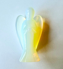 Vintage Lee Sands Opalite Carved Angel Figurine (LCS-B006) picture
