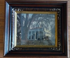 Antique 19th c Eastlake Victorian Aesthetic Movement Deep Well Etched Frame picture