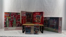 Vintage Coca-Cola Collectible Jigsaw Puzzle Lot - Set of 6 (Factory Sealed) picture