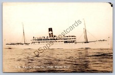 K55/ New York City RPPC Postcard c1920 New York Bay 