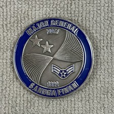 US Air Force Maj Gen Sandra Finan 2 Star General Retirement Challenge Coin picture
