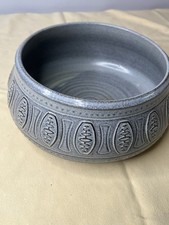 Vintage Mid Century 1960's Denmark Einar Johansen 7” X 4” in Bowl Blue Brown picture